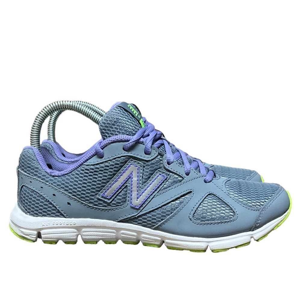 New Balance 635 Gray Purple Running Shoes (W635HF1) Women's 7 B